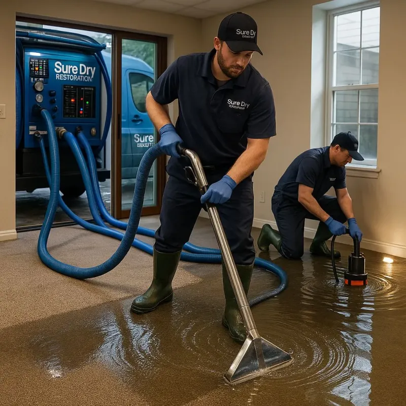 Water Extraction and Removal process in Reed City, MI